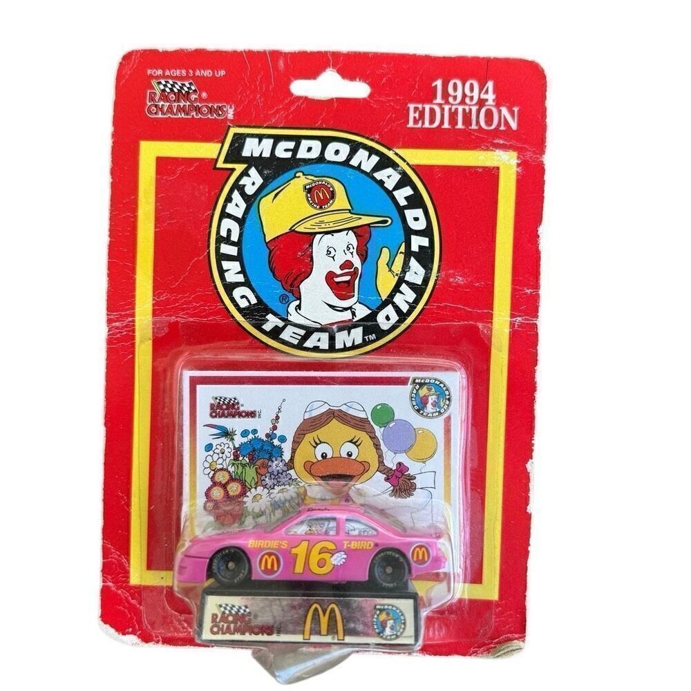 Racing Champions Inc Mcdonaldand Racing Team Birdie’s T-bird 1/64 Die Cast Car